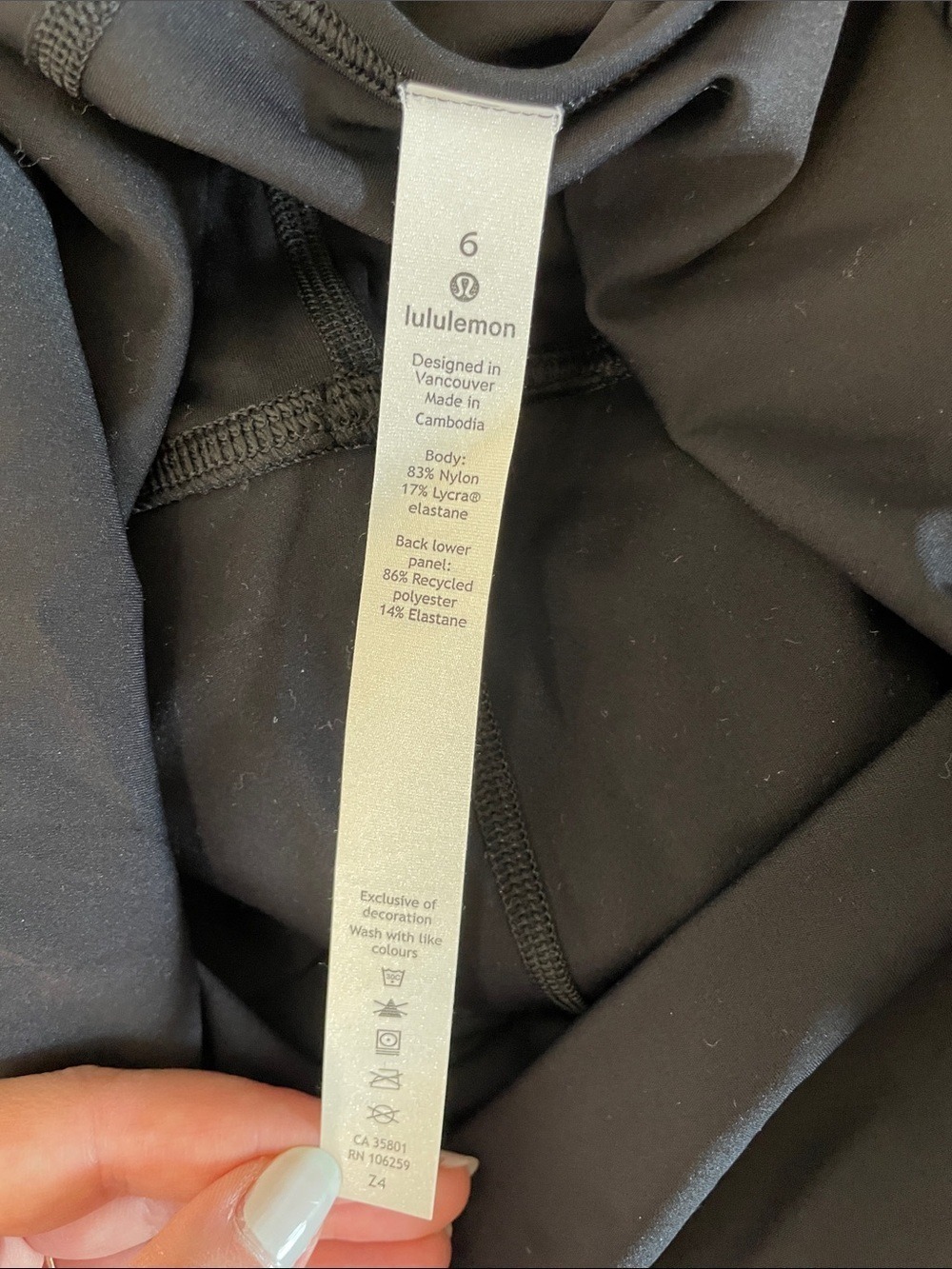 NWT Lululemon Serene Stride Dress Black 6 - Picture 11 of 12